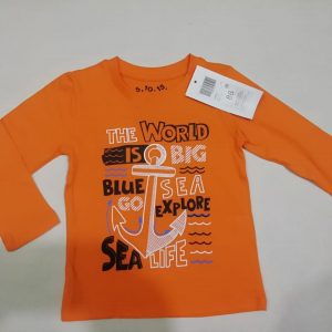The World Is Big Baby T-shirt (Full Sleeve) - AmaderCart